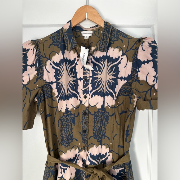 Making the Cut | Floral Print Ruffle Sleeve Dress w/ Tie Waist | M - Picture 14 of 16